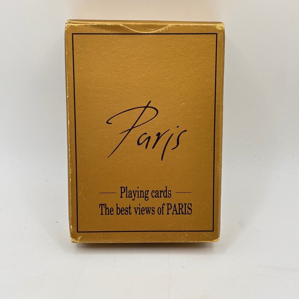 VTG Card Deck Famous Views of Paris photographic playing cards ephemera souvenir